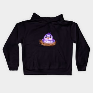 sweet little bird in the nest Kids Hoodie